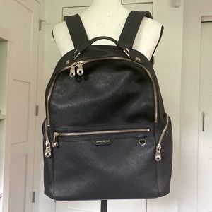 Henri Bendel Large Black backpack West 57th EUC
